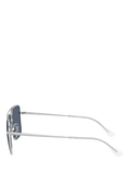 Ray-Ban RB3758 square sunglasses silver grey metal frame, imported from the UK