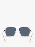 Ray-Ban RB3758 square sunglasses silver grey metal frame, imported from the UK