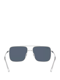 Ray-Ban RB3758 square sunglasses silver grey metal frame, imported from the UK