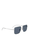 Ray-Ban RB3758 square sunglasses silver grey metal frame, imported from the UK