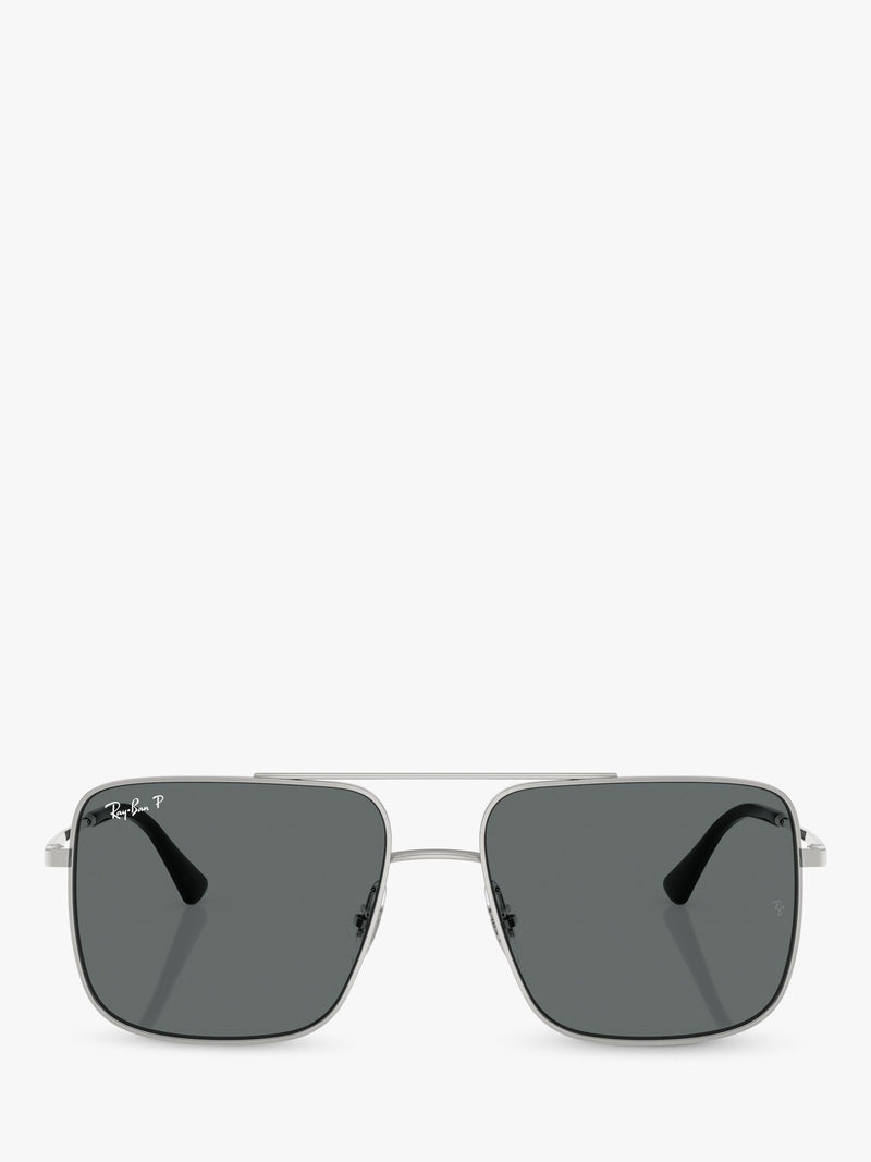 Ray-Ban polarised square sunglasses metal frame - British product