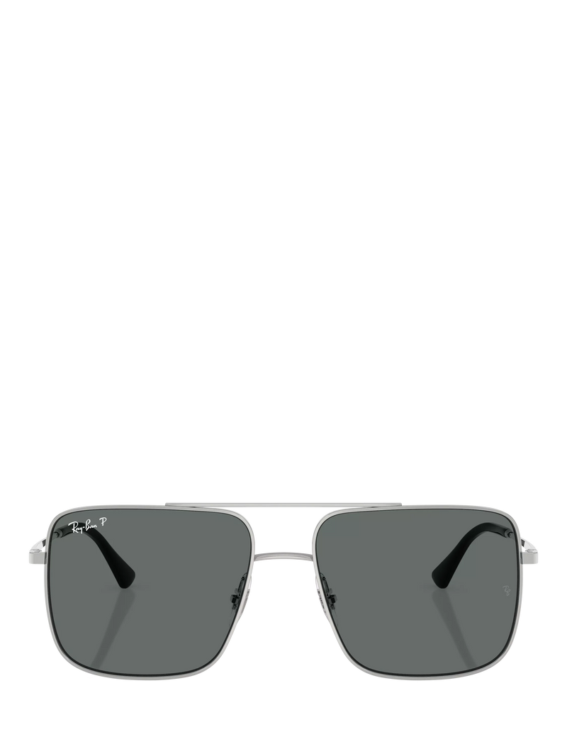 Ray-Ban polarised square sunglasses metal frame - British product
