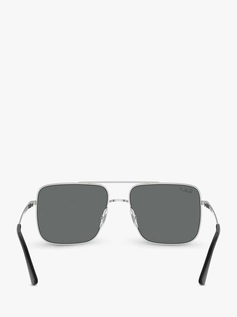 Ray-Ban polarised square sunglasses metal frame - British product