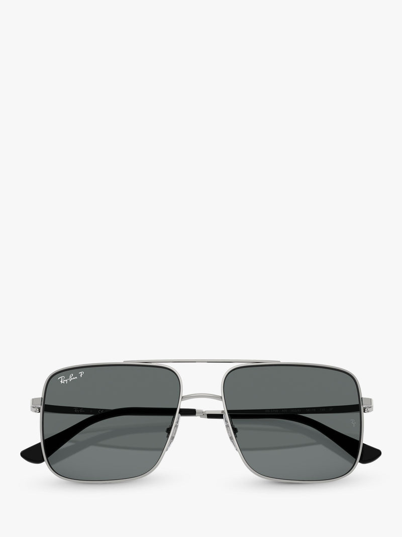 Ray-Ban polarised square sunglasses metal frame - British product