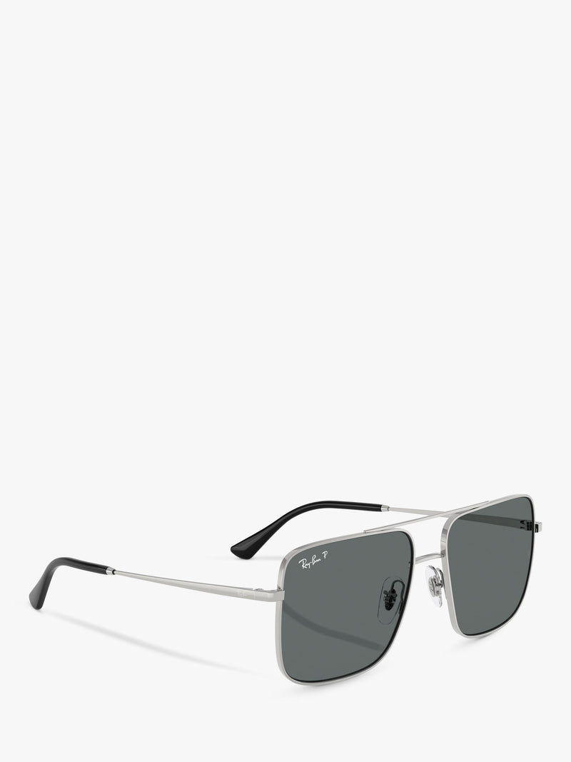 Ray-Ban polarised square sunglasses metal frame - British product