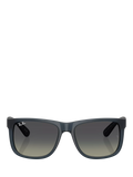 Ray-Ban RB4165 square sunglasses blue grey plastic frame - British product