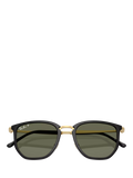 Ray-Ban RB4451 polarised irregular sunglasses black frame green lens (British brand)