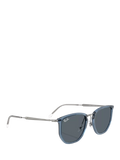 Ray-Ban RB4451 angular sunglasses light blue and grey, UK version