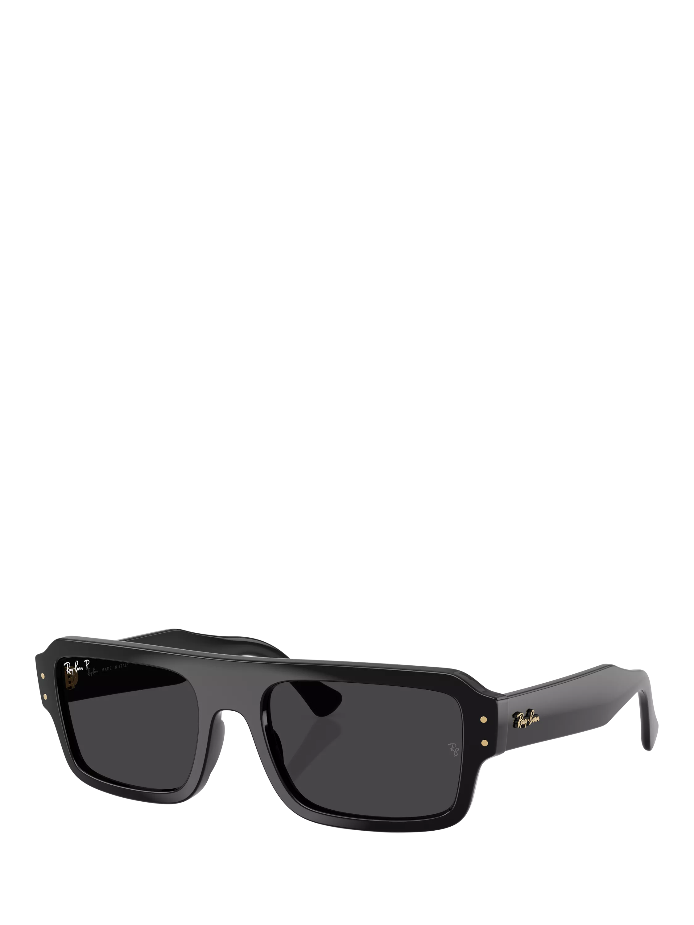 Ray-Ban RB4454 rectangular sunglasses black polarised glass - British product