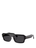 Ray-Ban RB4454 rectangular sunglasses black polarised glass - British product