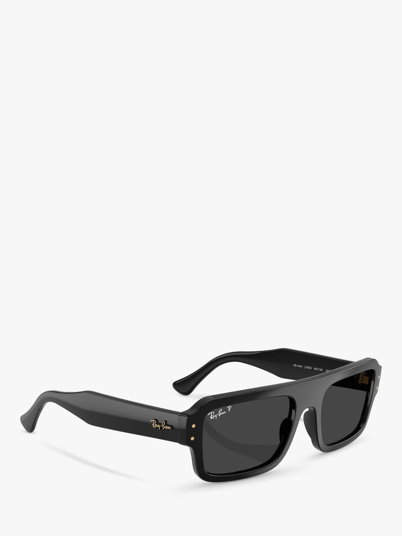 Ray-Ban RB4454 rectangular sunglasses black polarised glass - British product