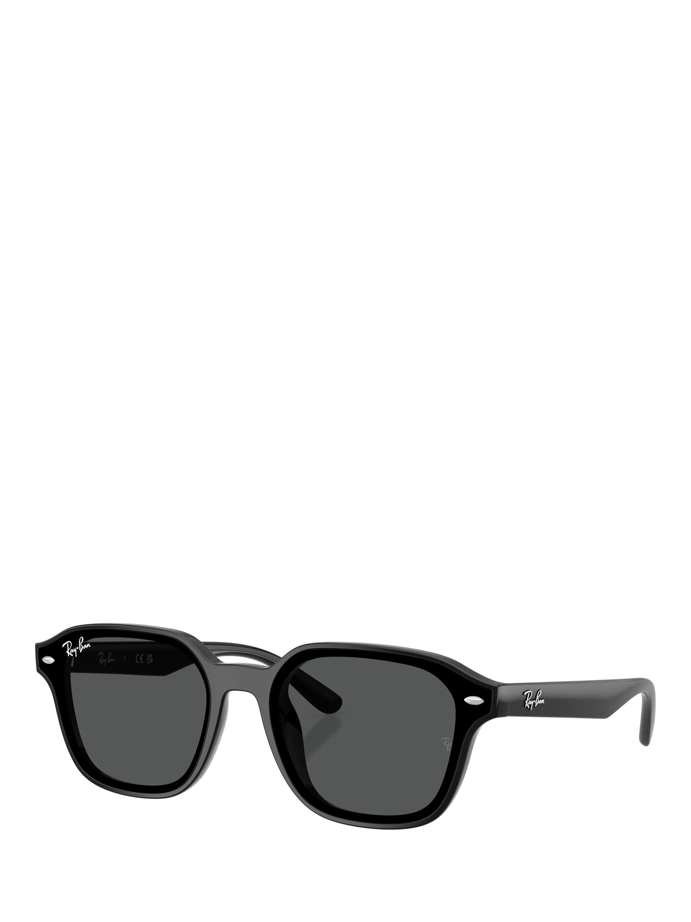 Ray-Ban RB4458 square sunglasses black plastic frame (British brand)