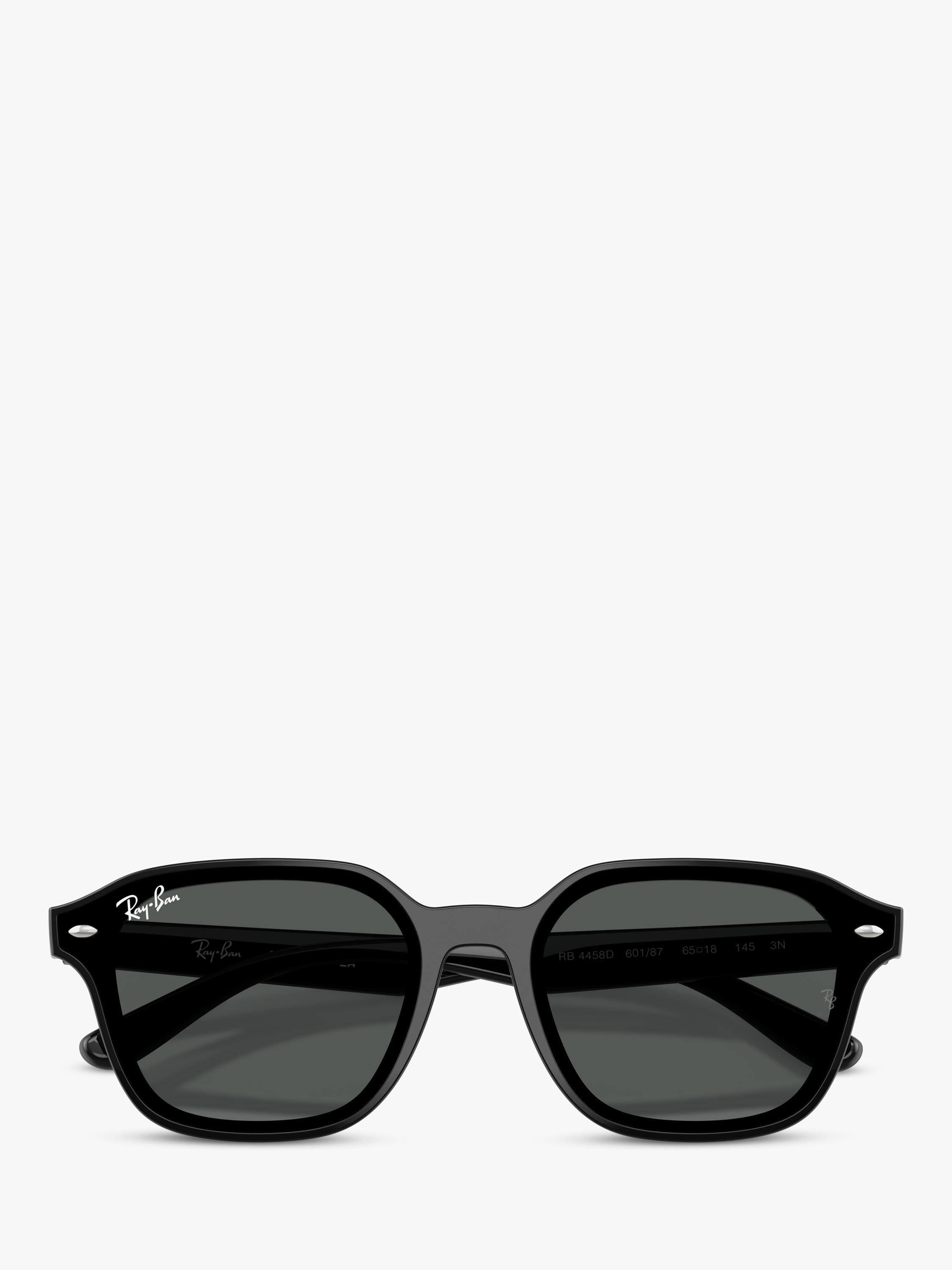 Ray-Ban RB4458 square sunglasses black plastic frame (British brand)