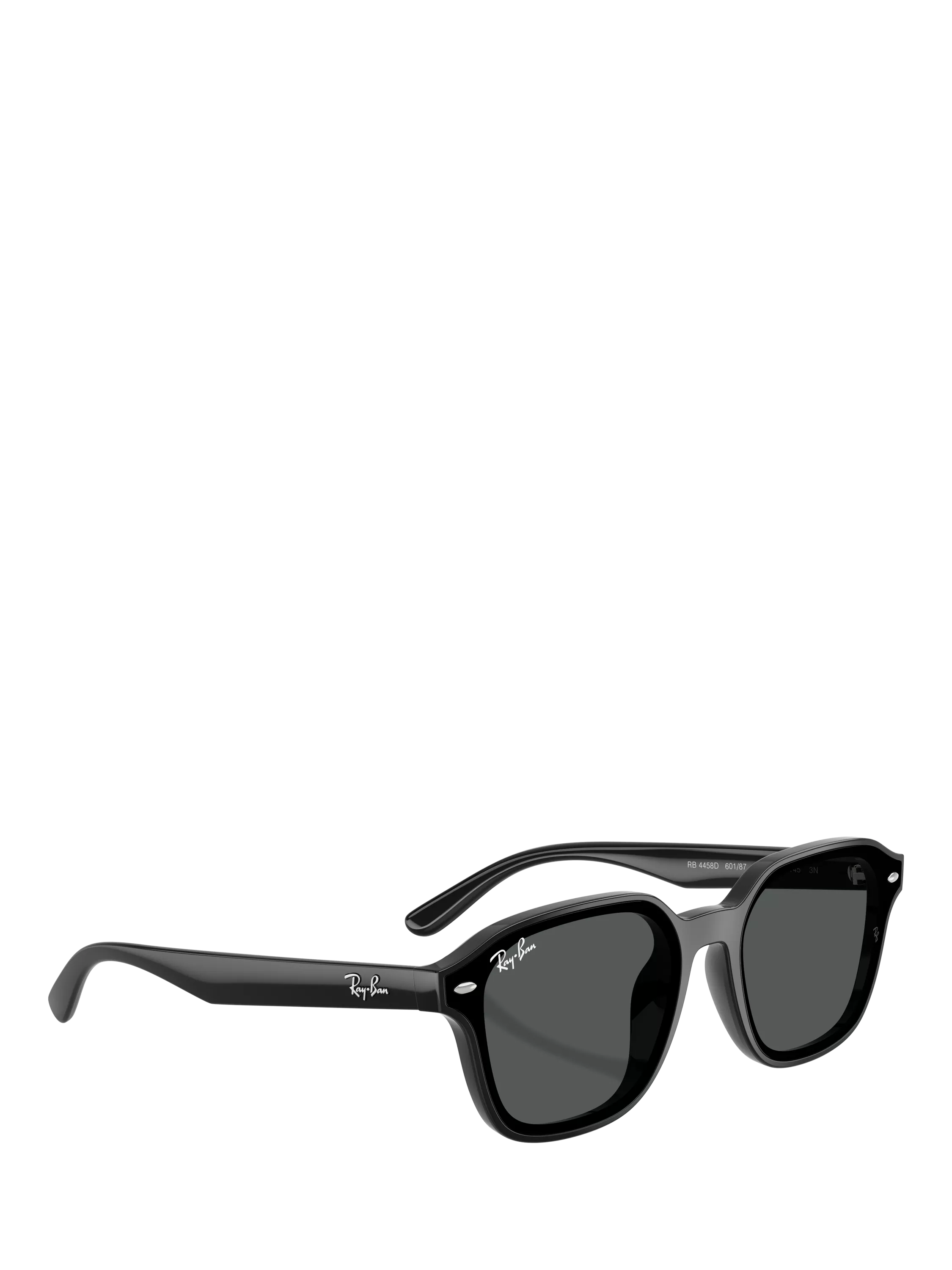 Ray-Ban RB4458 square sunglasses black plastic frame (British brand)