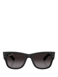 Ray-Ban RB4840S square polarised sunglasses black gradient (British brand)