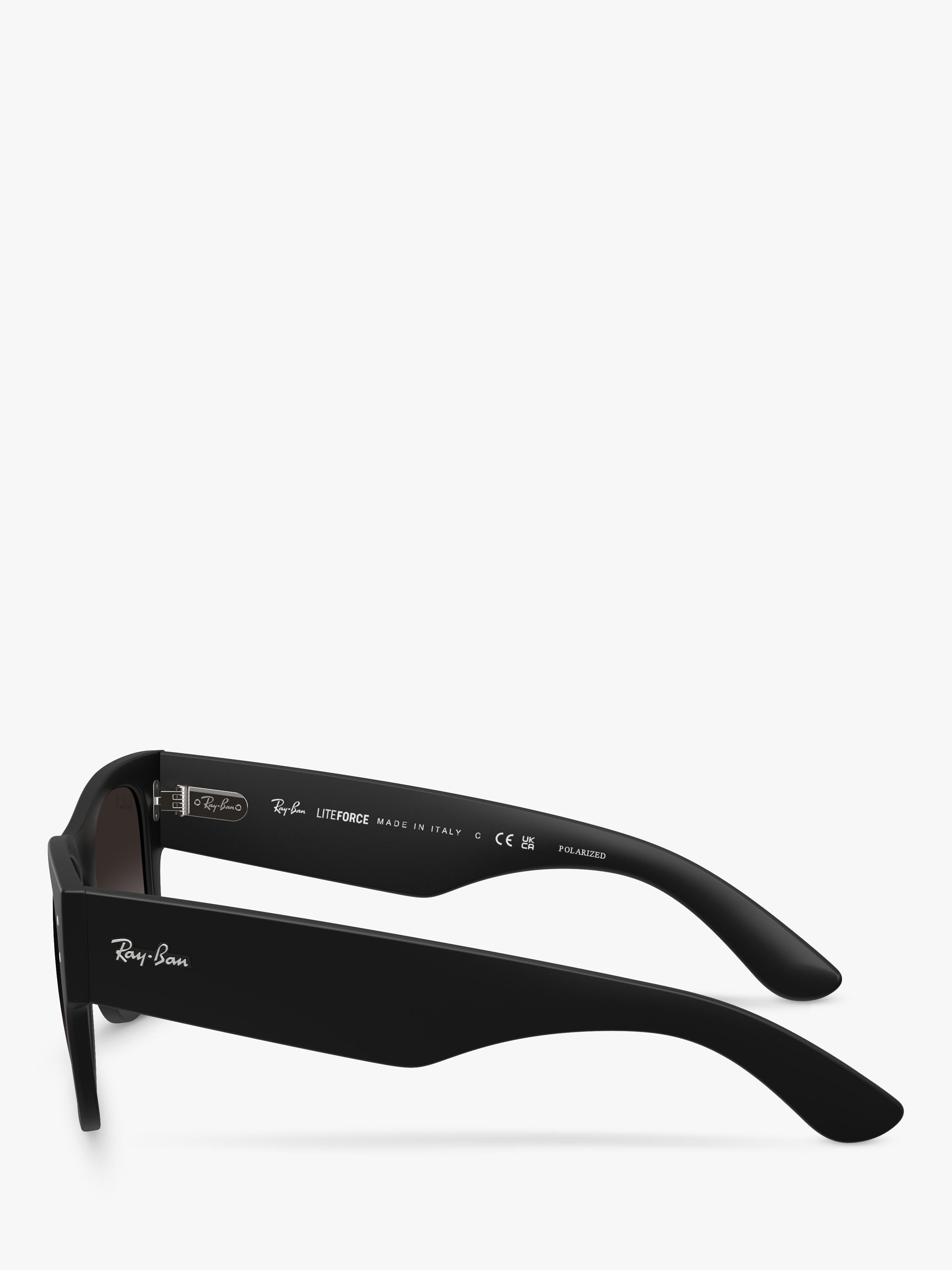 Ray-Ban RB4840S square polarised sunglasses black gradient (British brand)