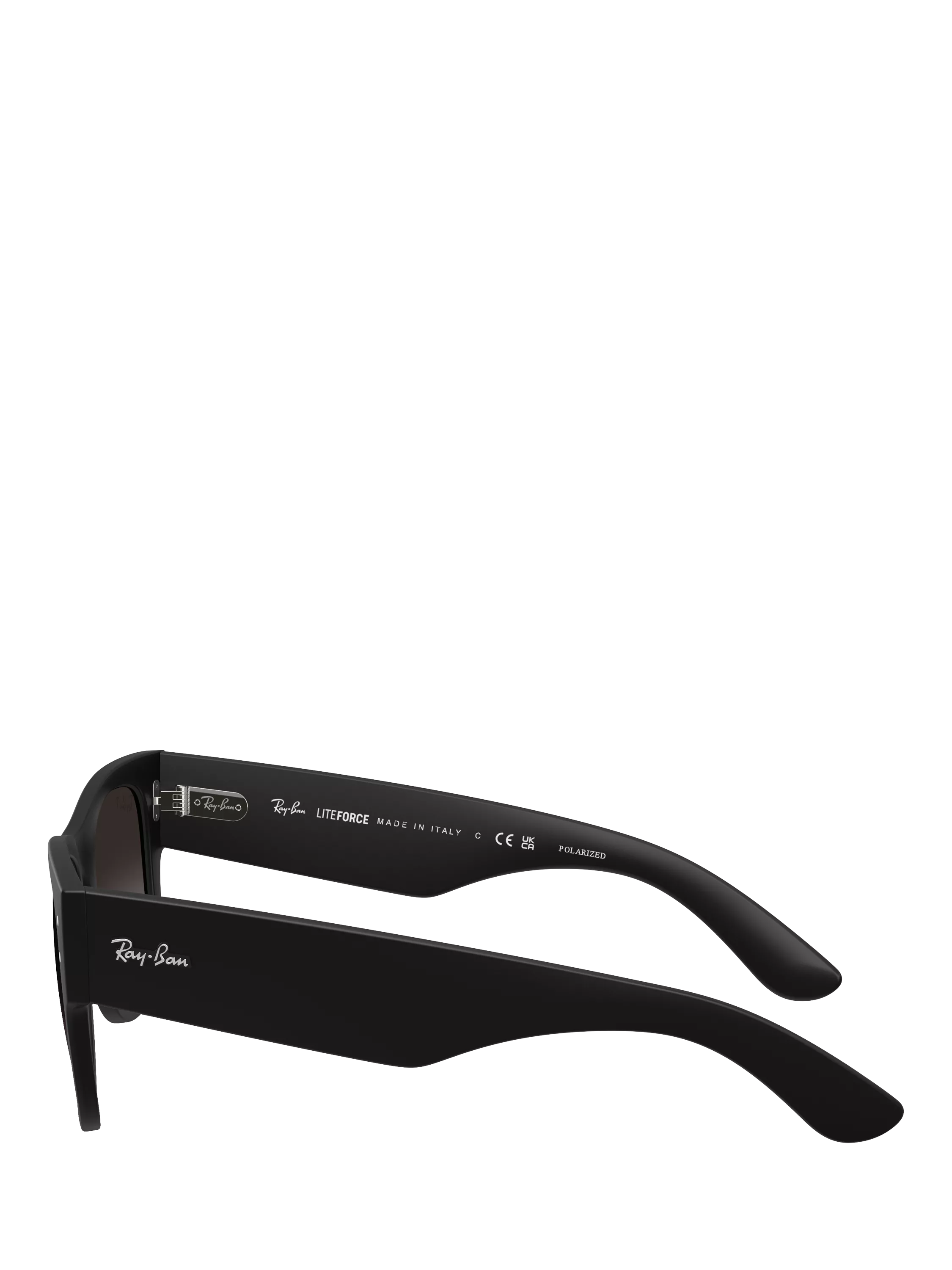 Ray-Ban RB4840S square polarised sunglasses black gradient (British brand)