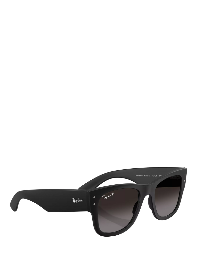 Ray-Ban RB4840S square polarised sunglasses black gradient (British brand)