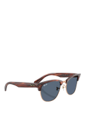 Ray-Ban square sunglasses in gold and brown - British product