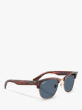 Ray-Ban square sunglasses in gold and brown - British product