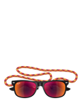 Ray-Ban Junior RJ9052 square sunglasses black/orange, imported from the UK