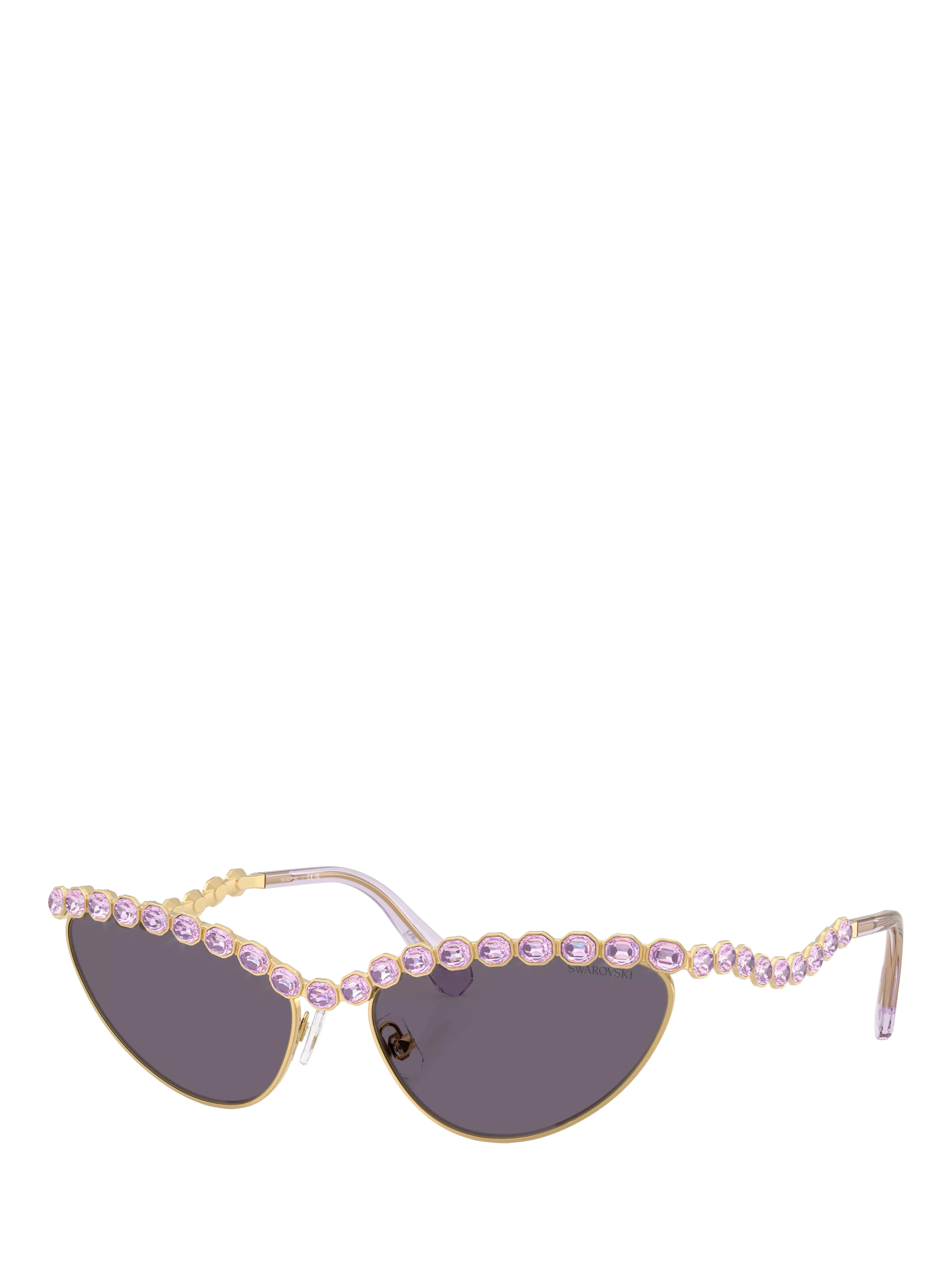 Swarovski cat's eye sunglasses gold grey - British product