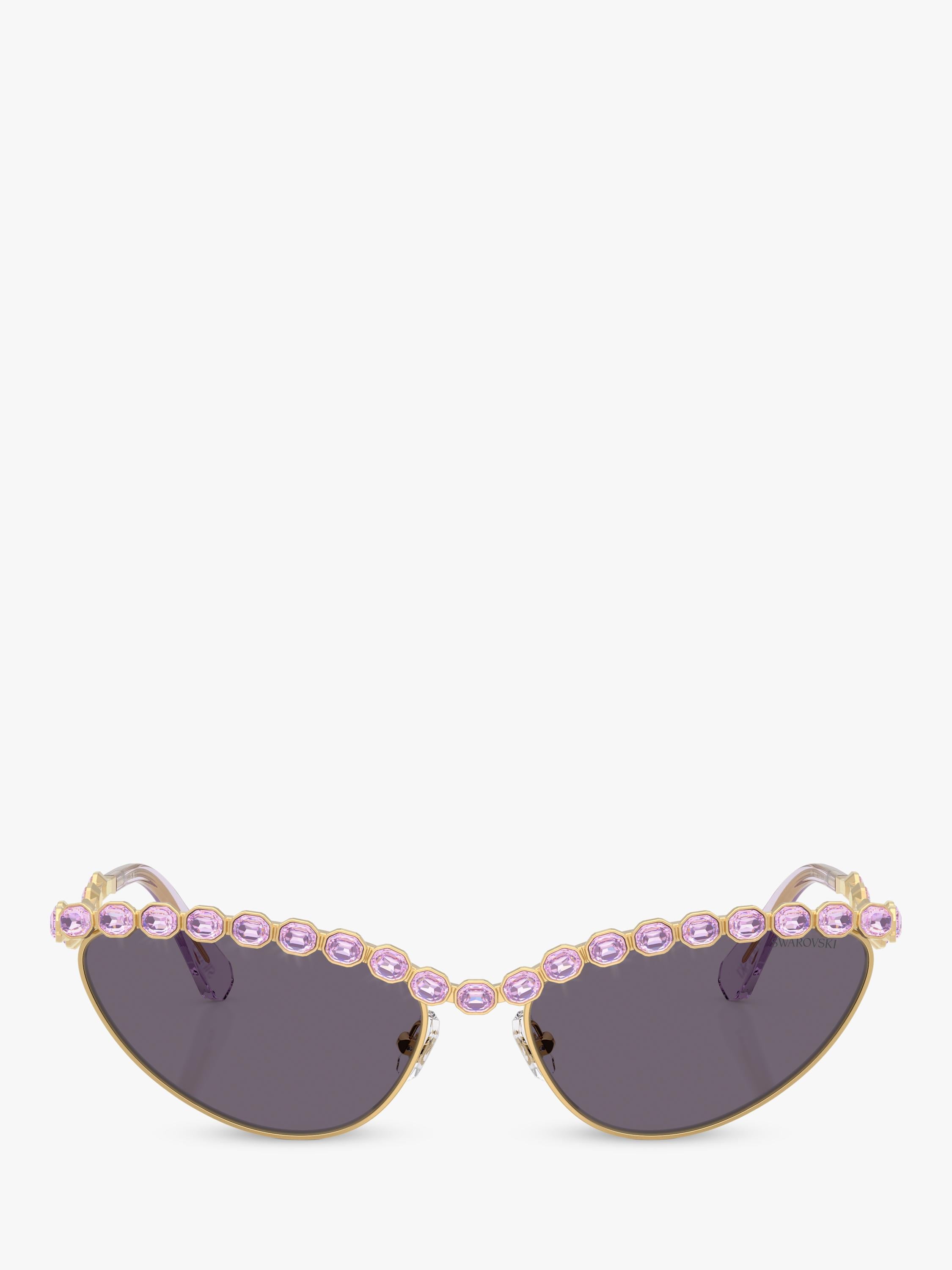 Swarovski cat's eye sunglasses gold grey - British product