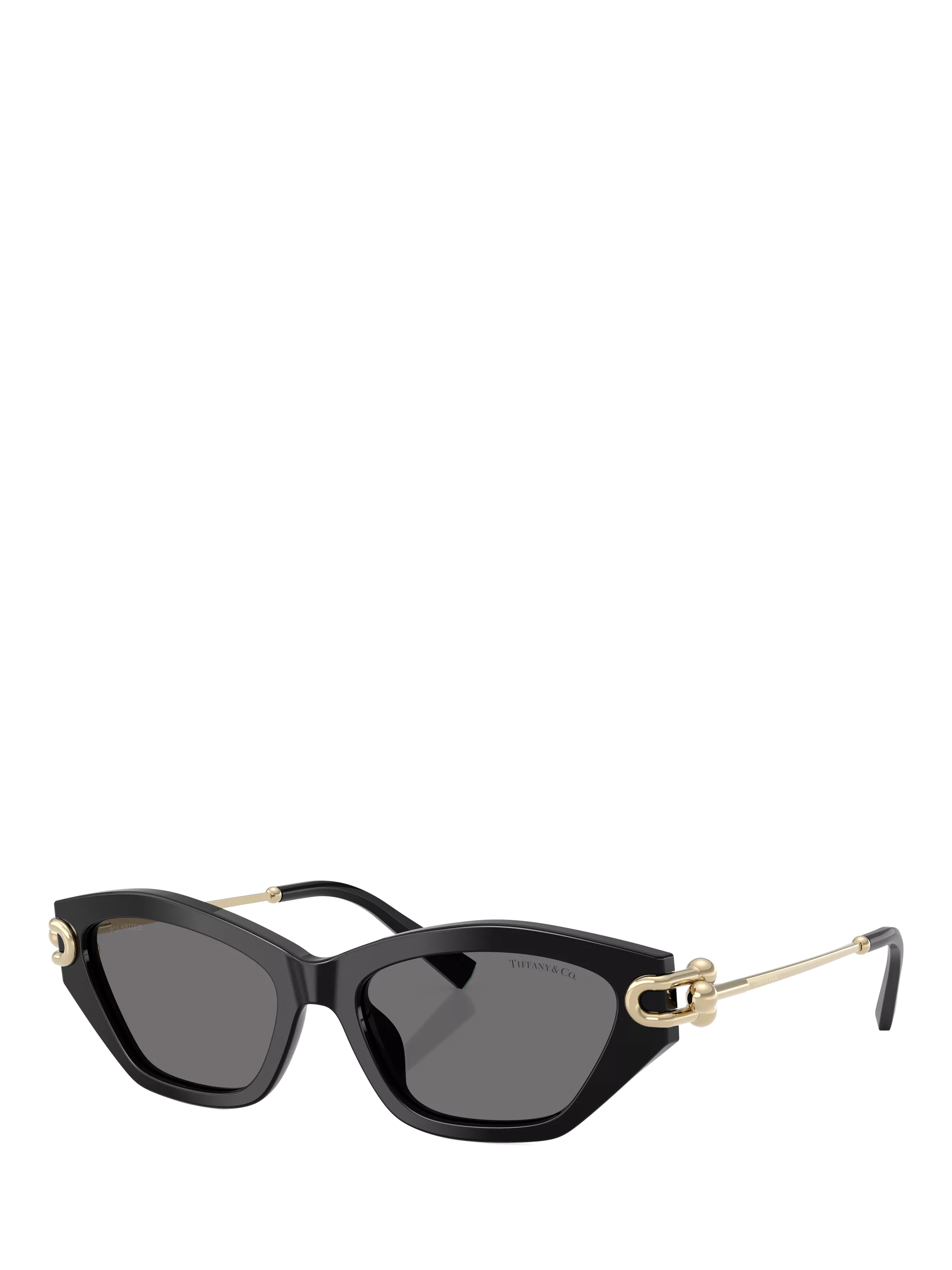 Tiffany & Co women's cat's eye sunglasses black grey - British product