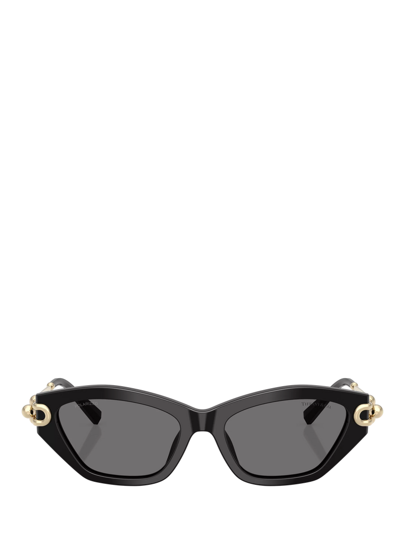 Tiffany & Co women's cat's eye sunglasses black grey - British product