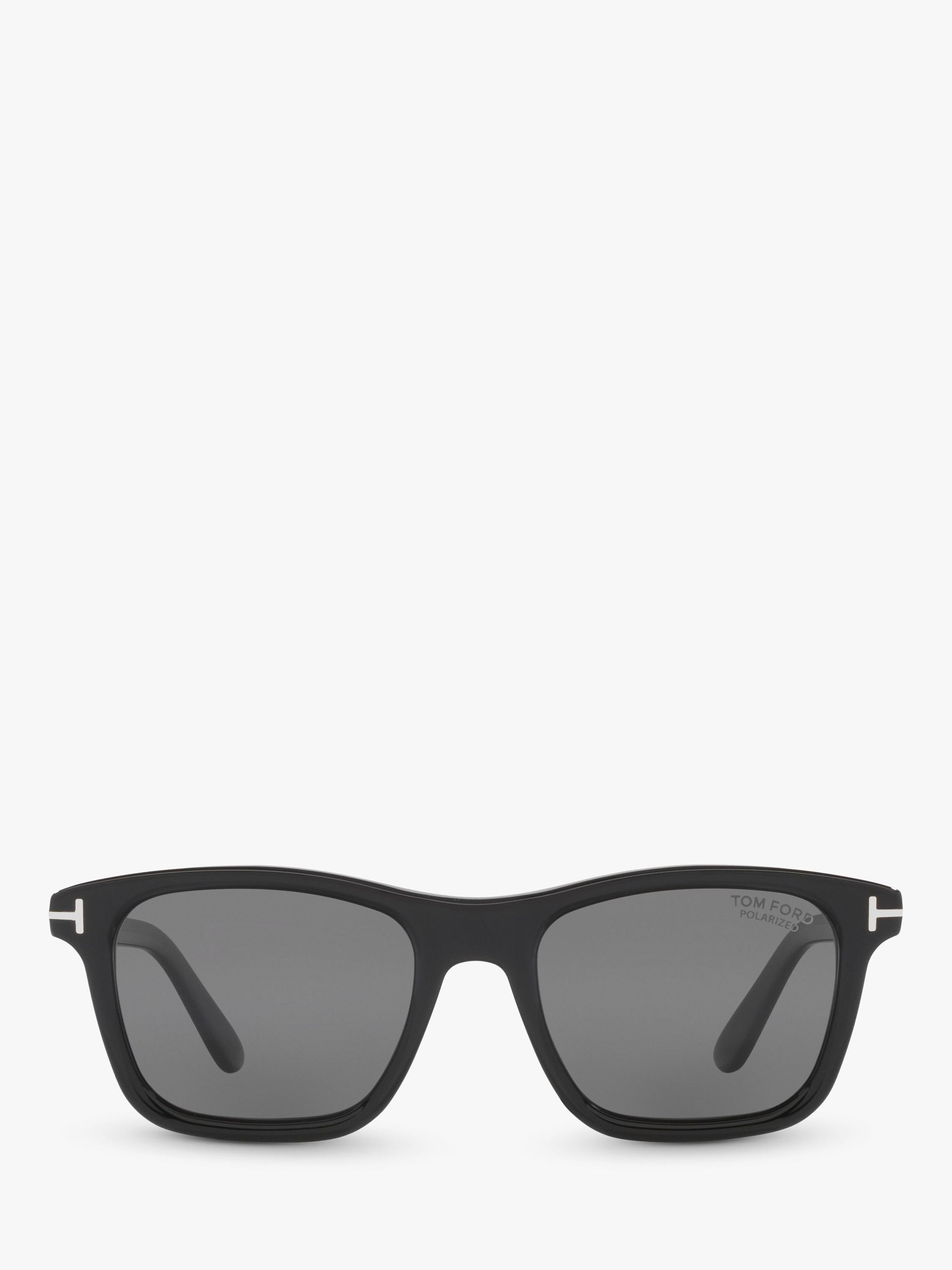 TOM FORD square sunglasses black frame grey lenses, imported from the UK