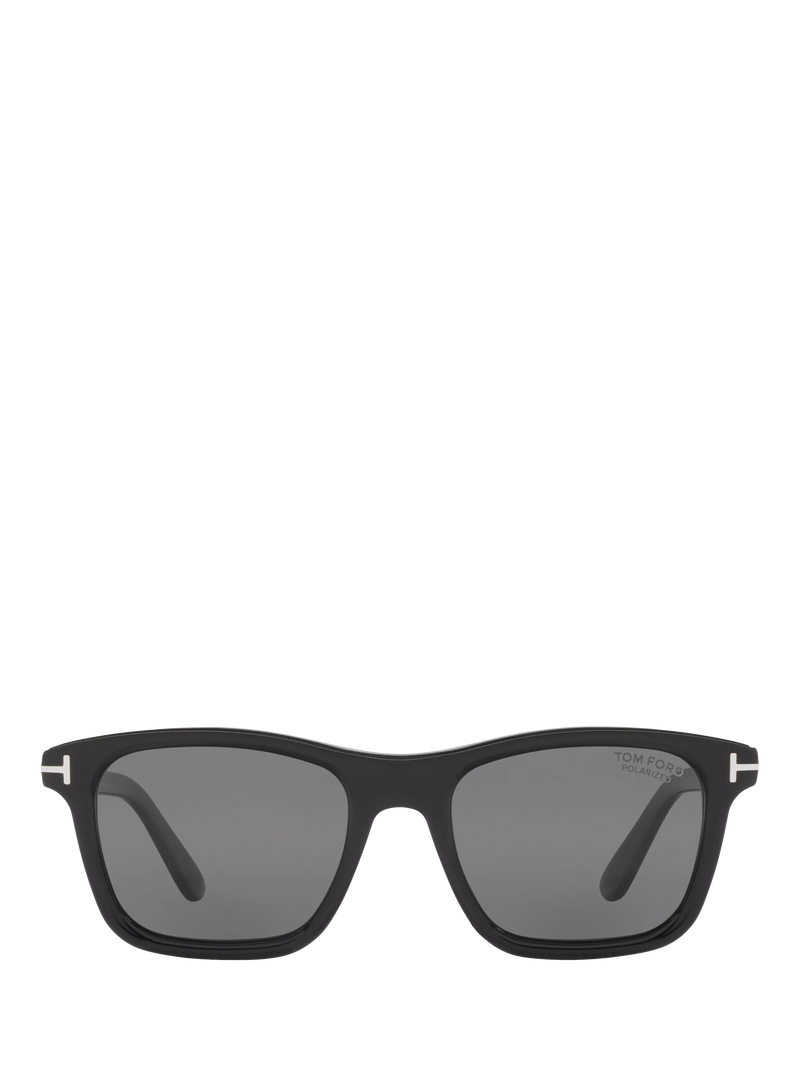TOM FORD square sunglasses black frame grey lenses, imported from the UK