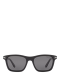 TOM FORD square sunglasses black frame grey lenses, imported from the UK