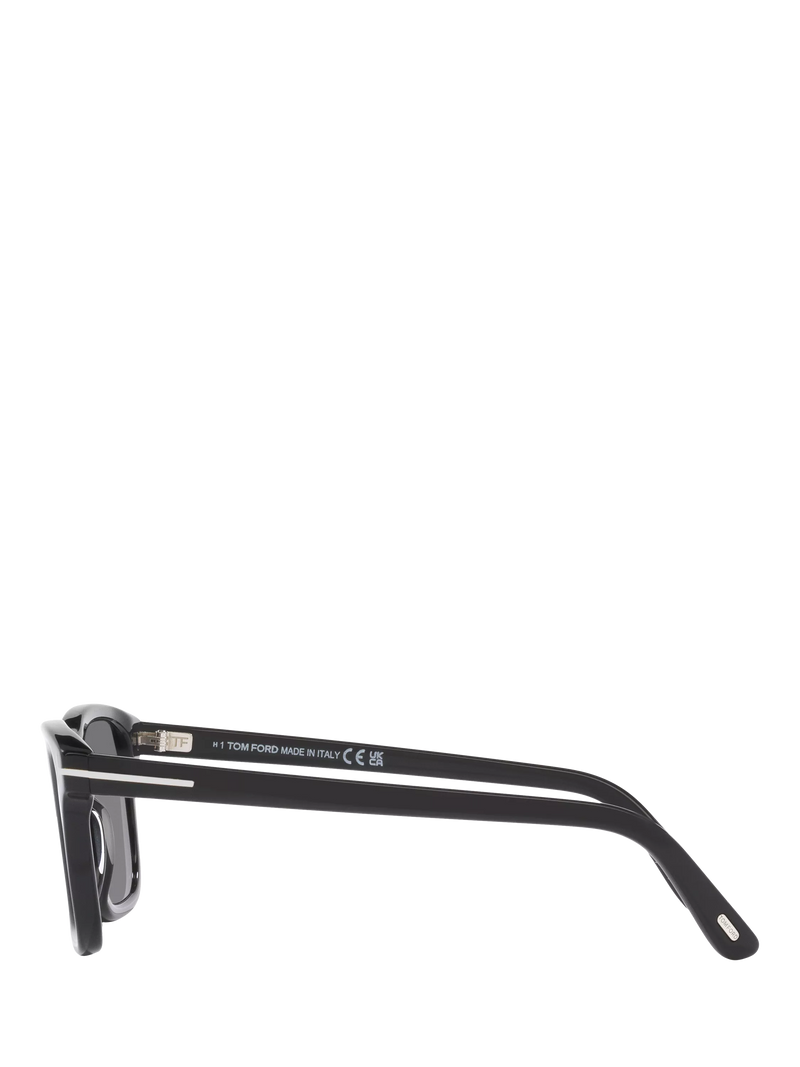 TOM FORD square sunglasses black frame grey lenses, imported from the UK