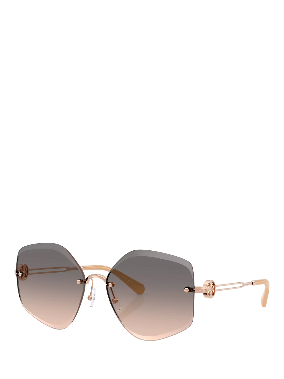 Tory Burch irregular pink sunglasses TY6111, imported from the UK