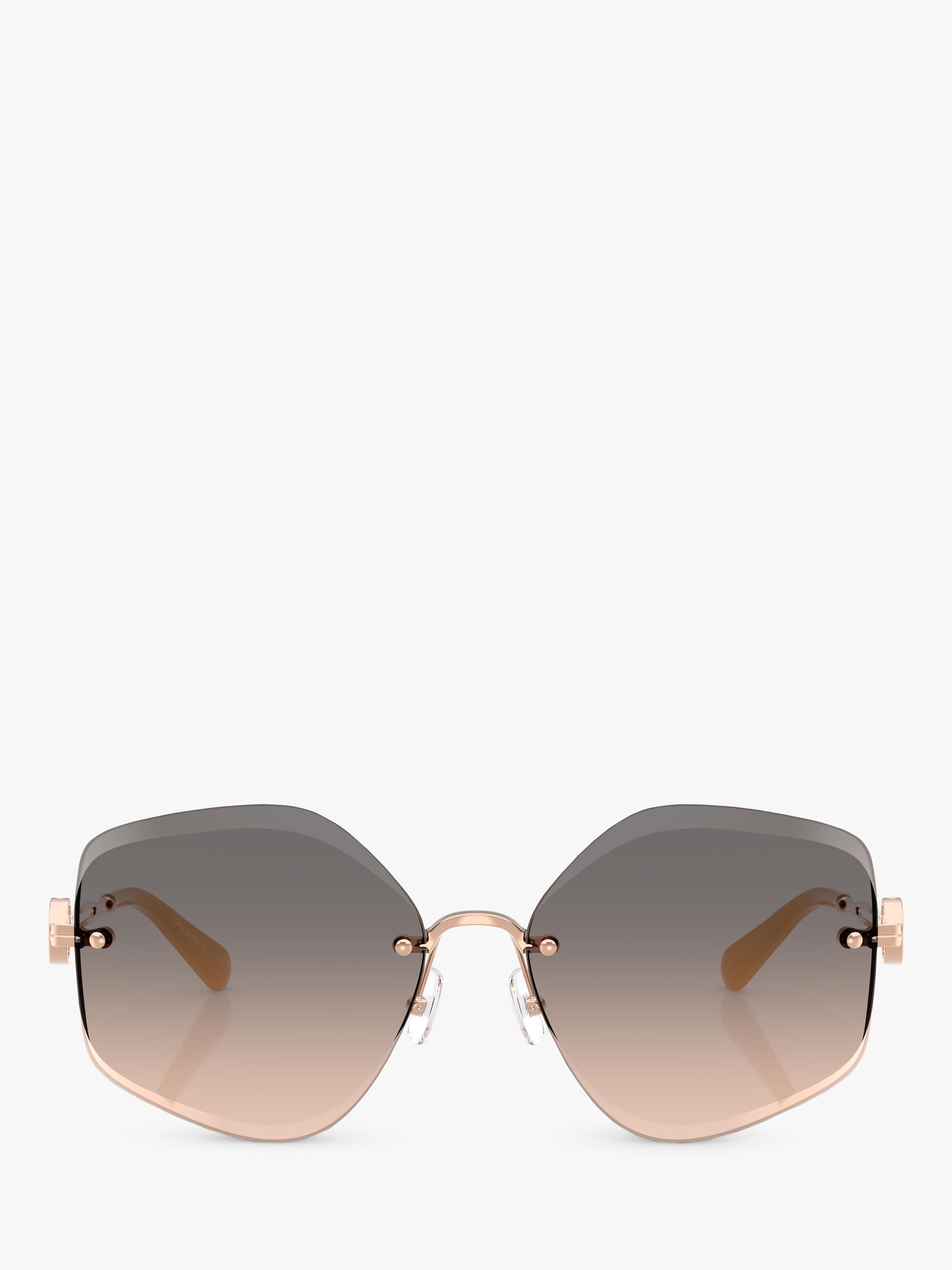 Tory Burch irregular pink sunglasses TY6111, imported from the UK