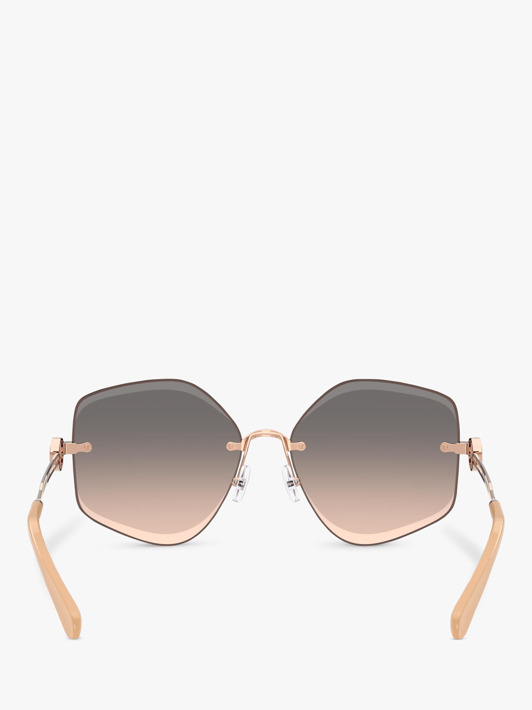 Tory Burch irregular pink sunglasses TY6111, imported from the UK