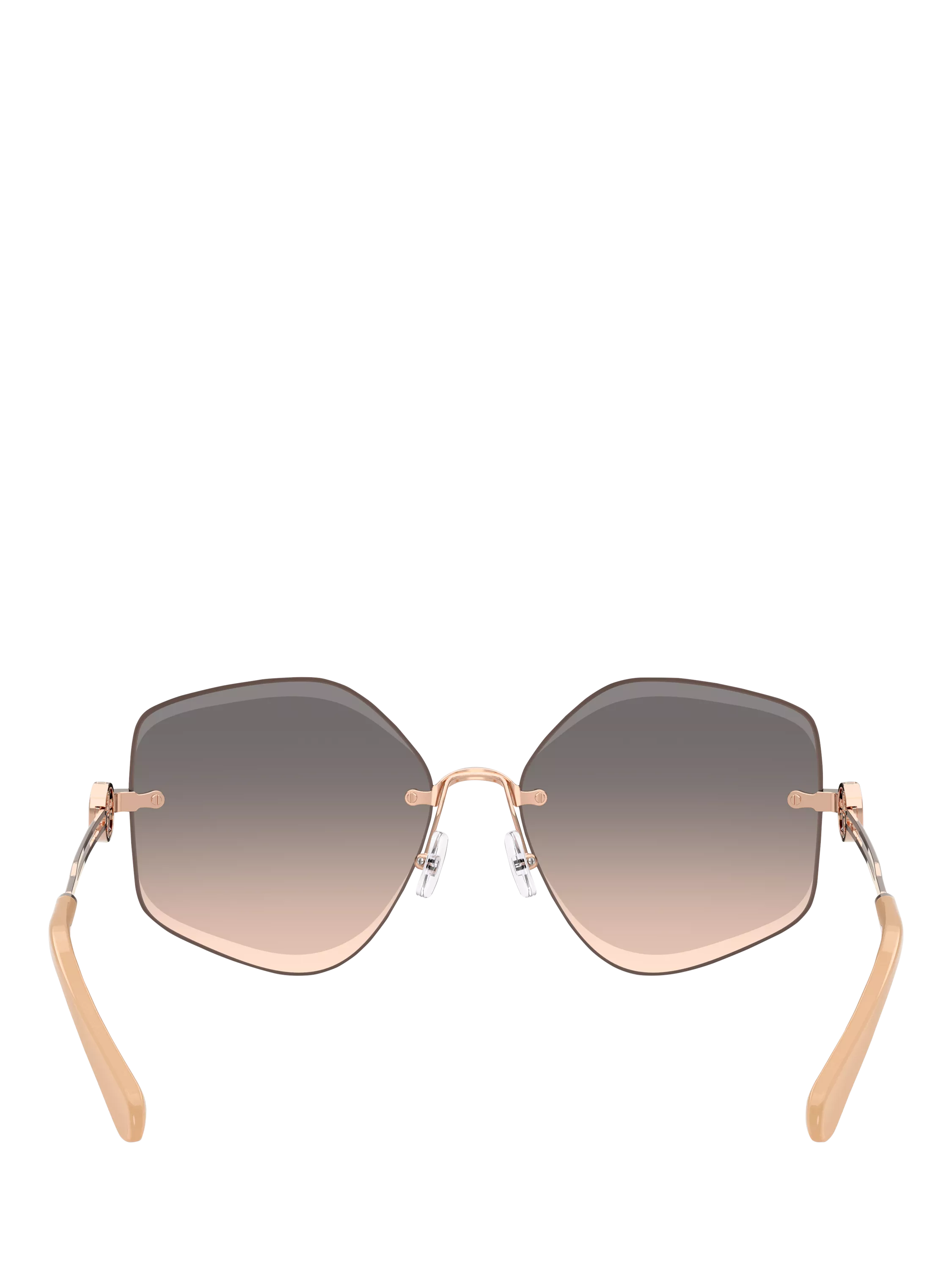 Tory Burch irregular pink sunglasses TY6111, imported from the UK