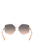 Tory Burch irregular pink sunglasses TY6111, imported from the UK