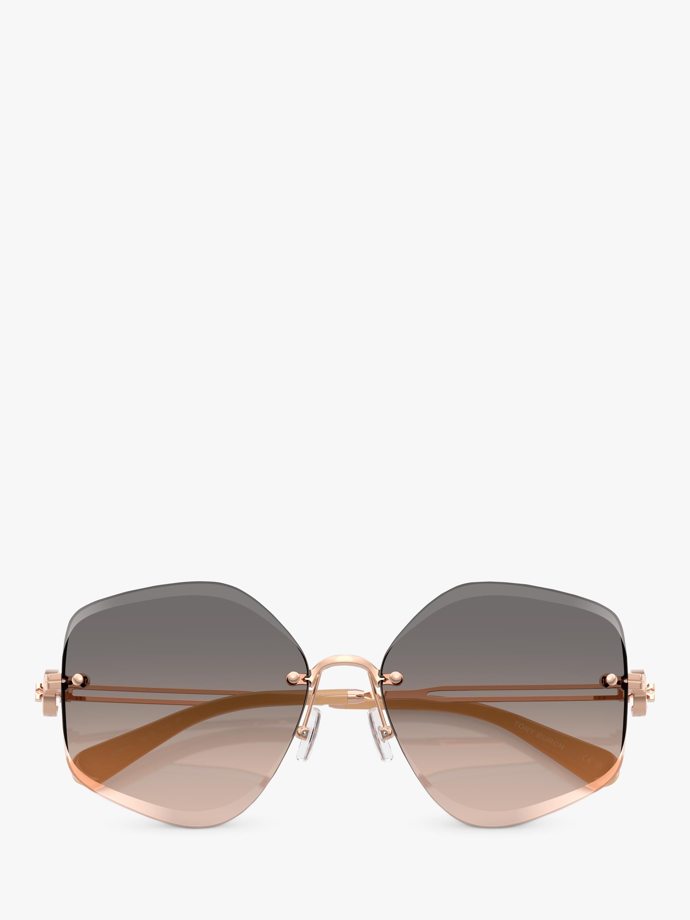 Tory Burch irregular pink sunglasses TY6111, imported from the UK
