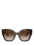 Tory Burch women's butterfly sunglasses in Havana (British brand)