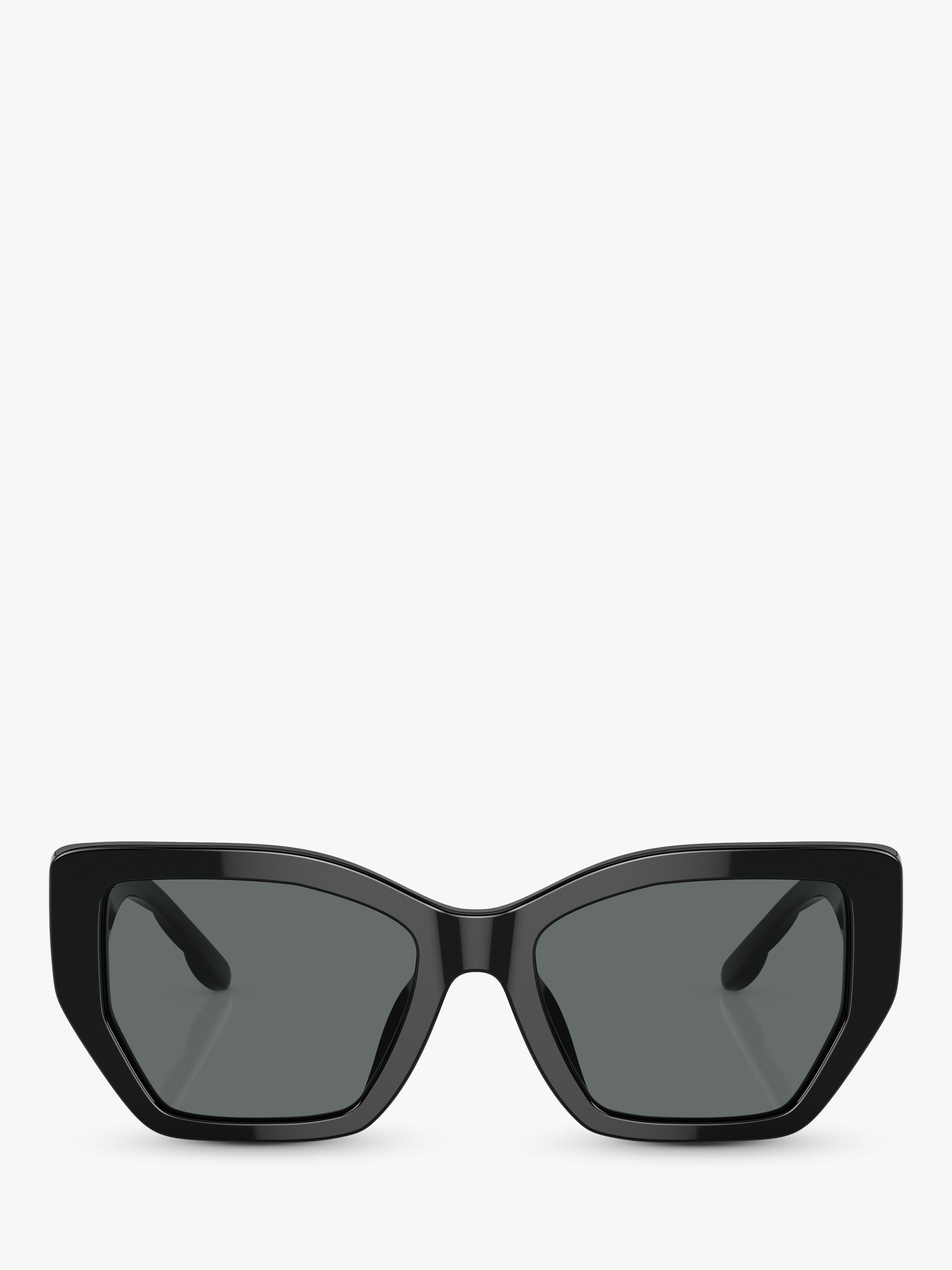 Tory Burch women's irregular polarised sunglasses black, imported from the UK