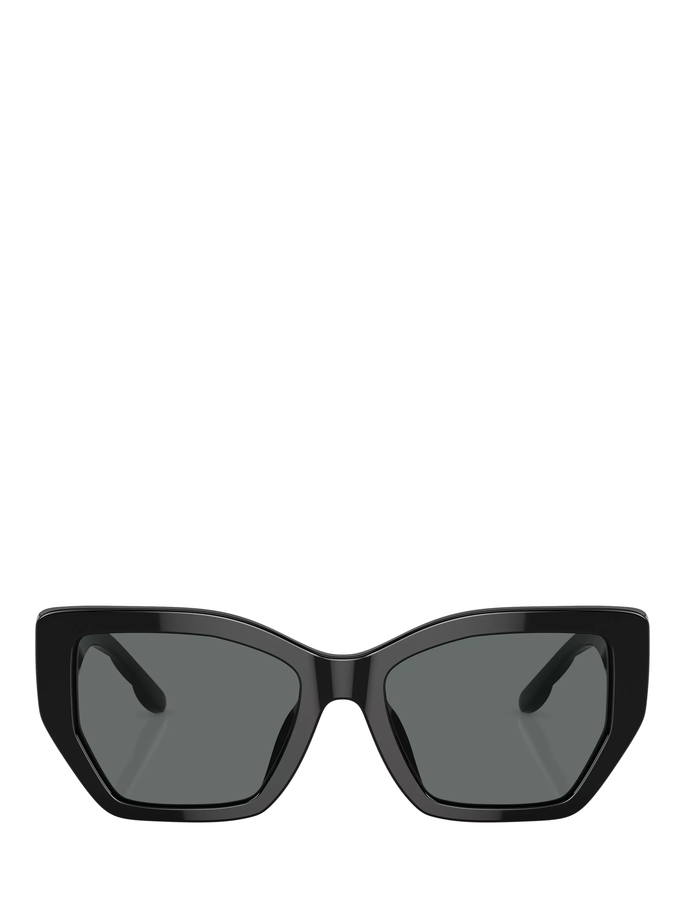 Tory Burch women's irregular polarised sunglasses black, imported from the UK
