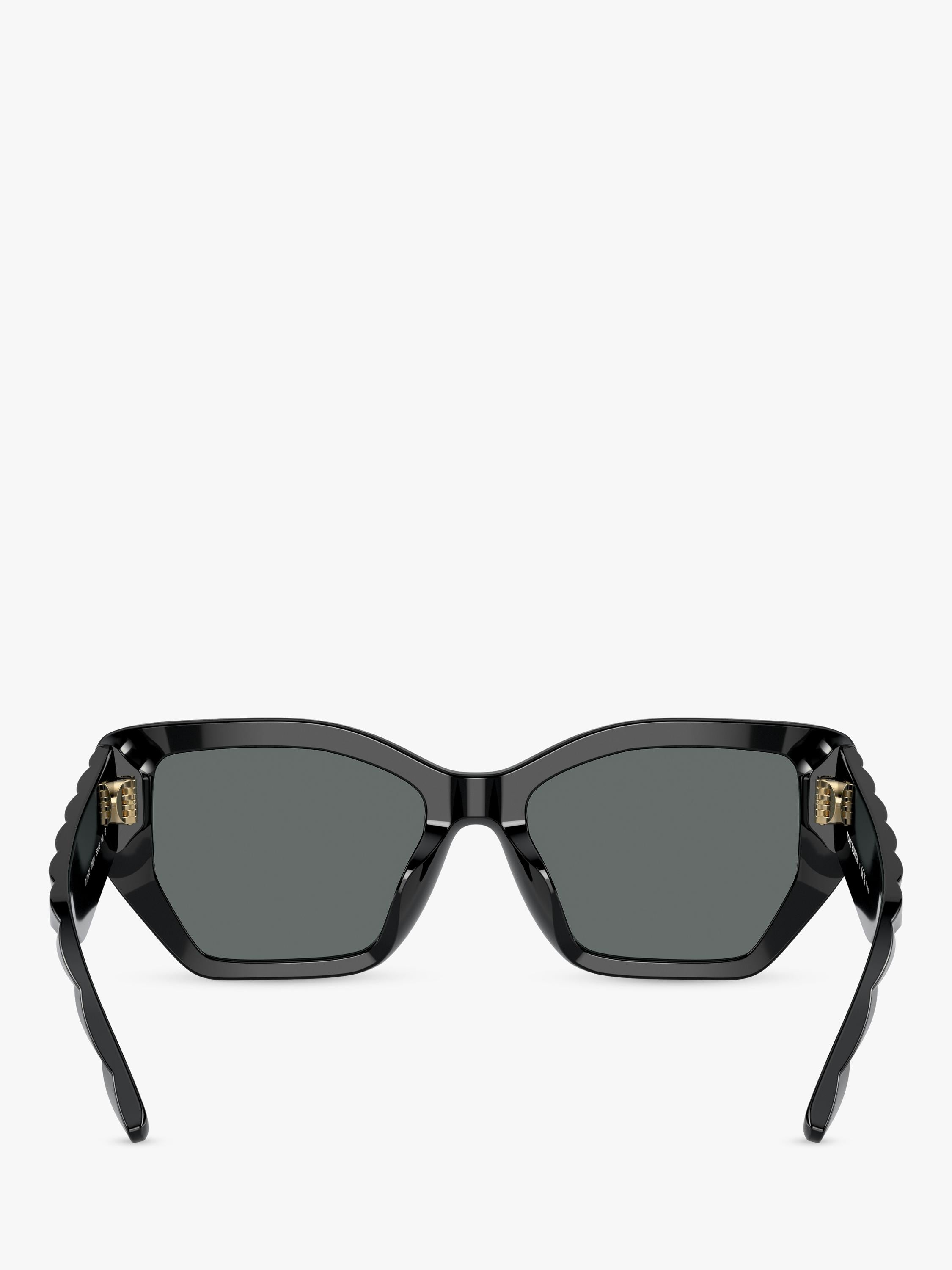 Tory Burch women's irregular polarised sunglasses black, imported from the UK