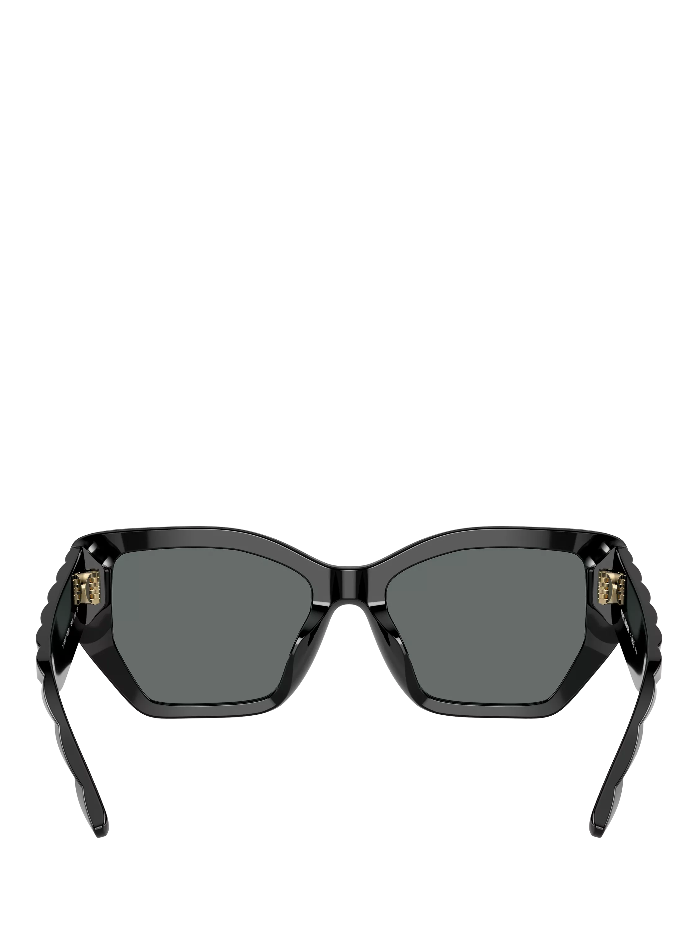 Tory Burch women's irregular polarised sunglasses black, imported from the UK