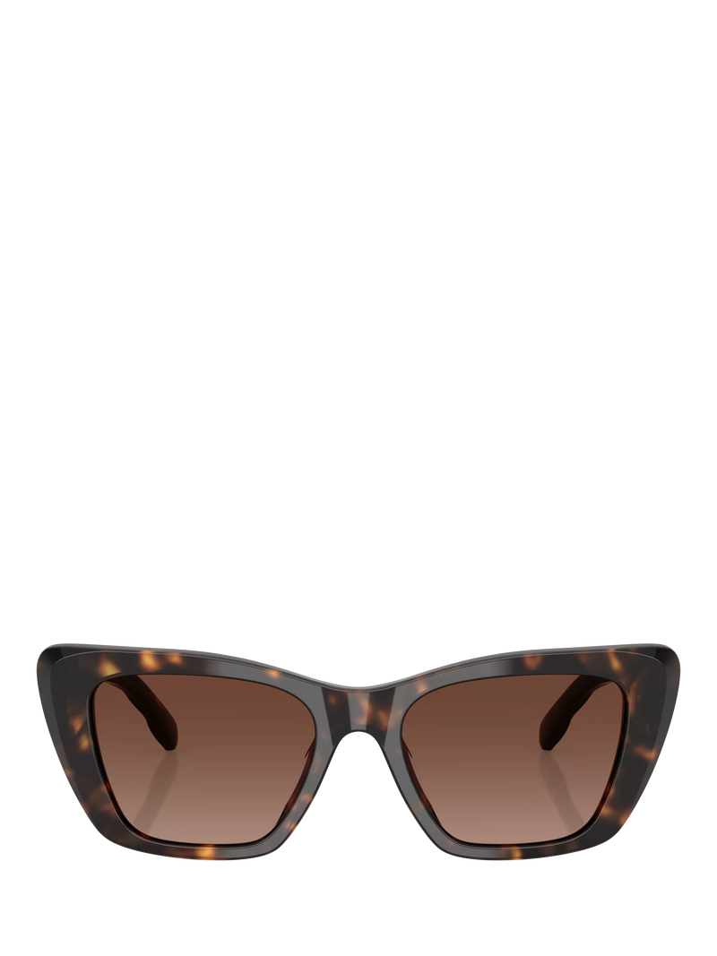 Tory Burch polarised cat eye sunglasses in Havana brown (British brand)