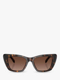 Tory Burch polarised cat eye sunglasses in Havana brown (British brand)