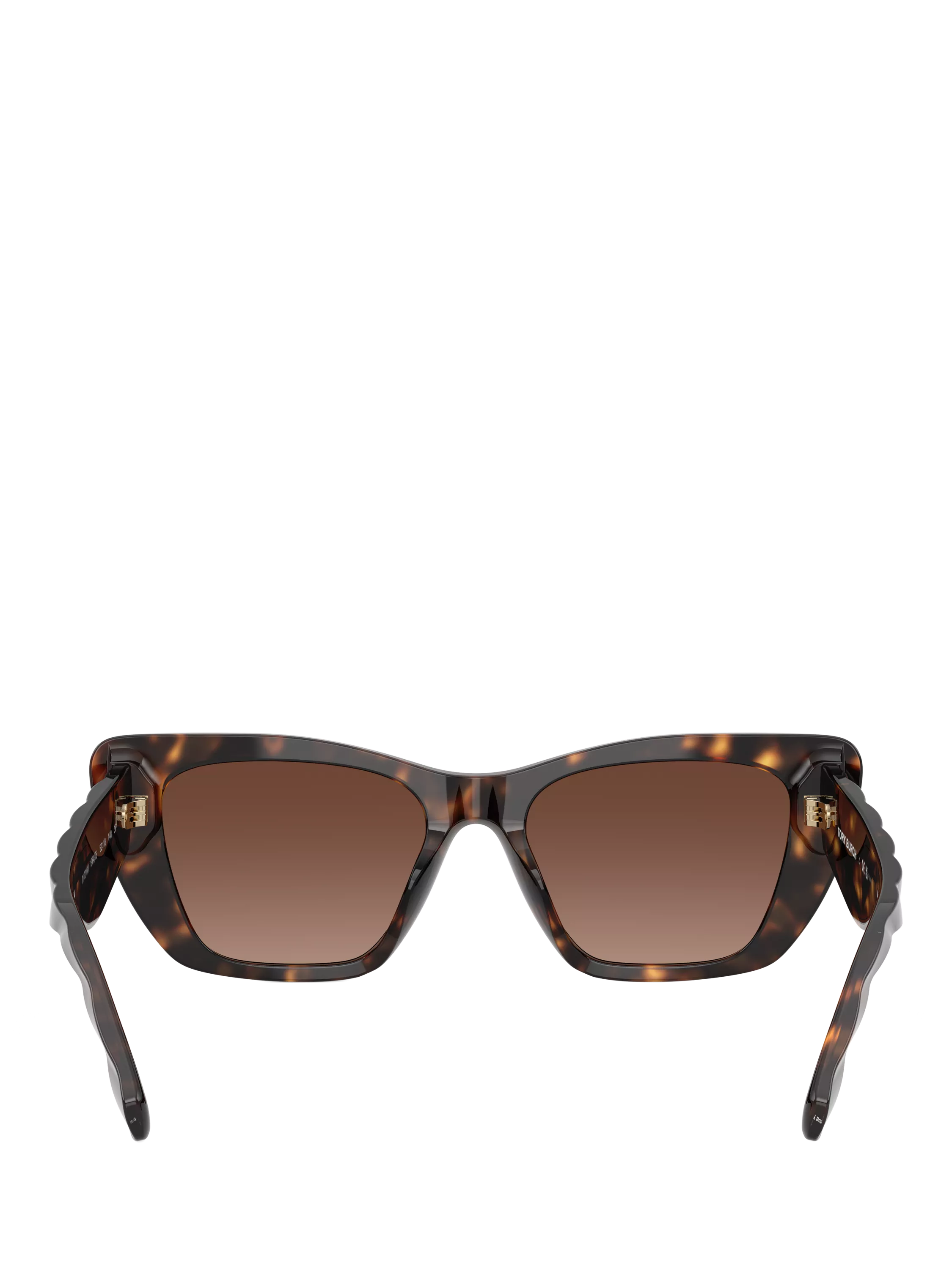 Tory Burch polarised cat eye sunglasses in Havana brown (British brand)