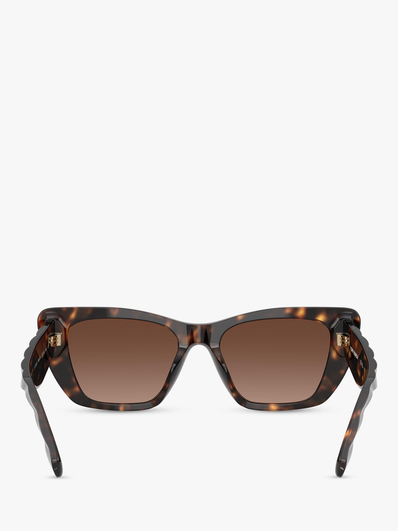 Tory Burch polarised cat eye sunglasses in Havana brown (British brand)
