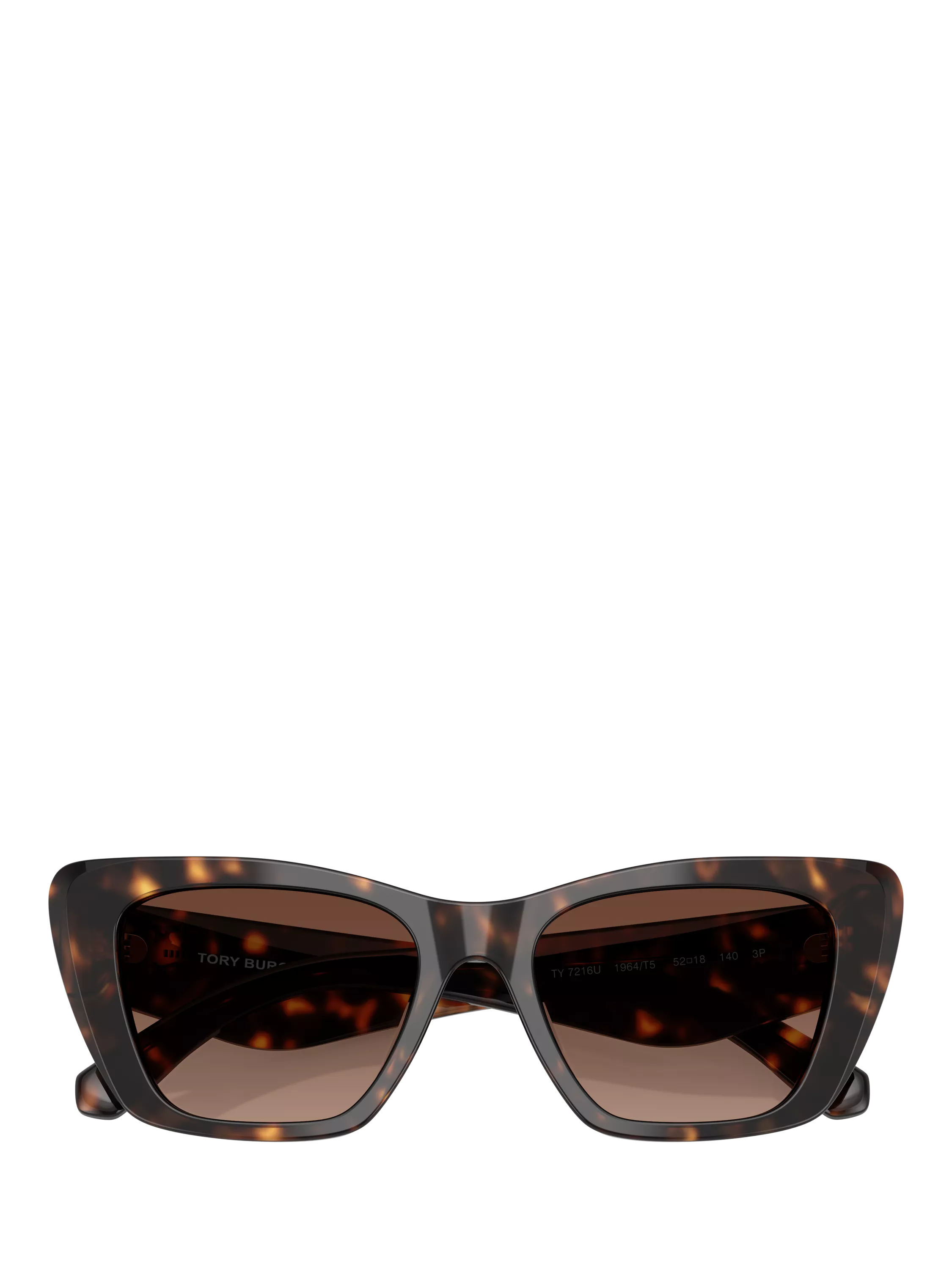 Tory Burch polarised cat eye sunglasses in Havana brown (British brand)