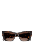 Tory Burch polarised cat eye sunglasses in Havana brown (British brand)